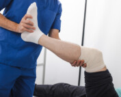 pt for knee wound