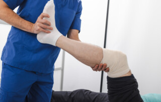 pt for knee wound