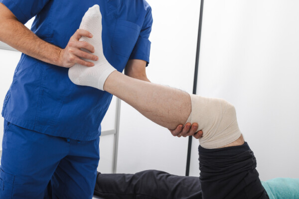 pt for knee wound